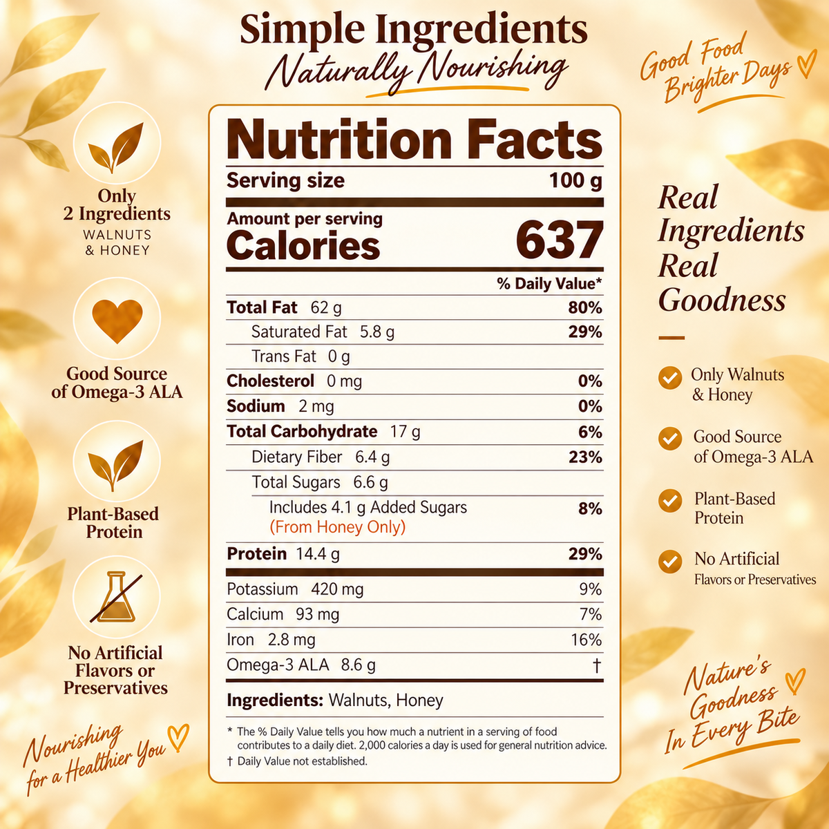 Premium Honey-Peeled Walnuts-Heart-Smart Nutrition in Every Bite-IUK