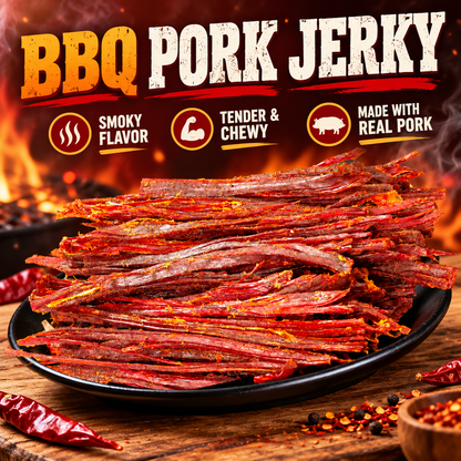 【get 5 bags】🔥 Memphis-Style BBQ Pork Jerky – Made with Premium Spanish Iberian Pork-EDC