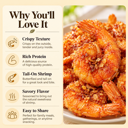 Crispy Tail-On Shrimp – Savory & Crunchy Seafood Snack-EDC