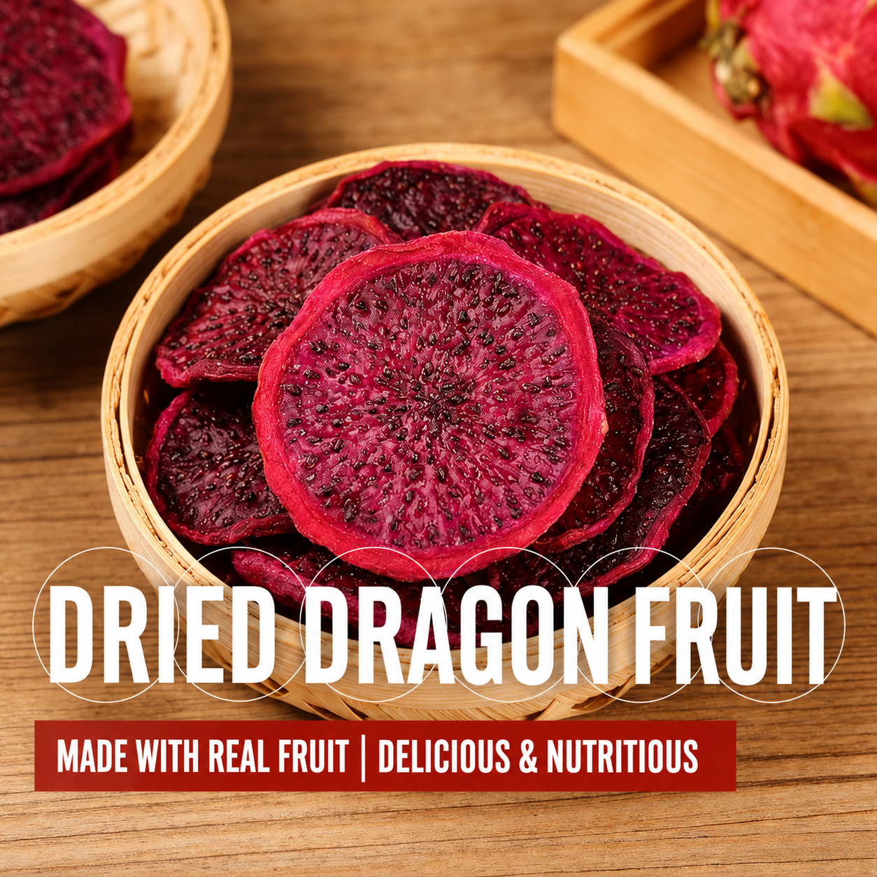🍔Say goodbye to high-calorie guilt! 👍Satisfy Your Cravings with Our Fiber-Rich Red Dragon Fruit Slices-XA