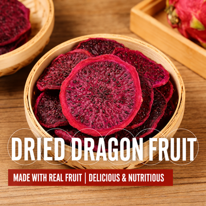 🍔Say goodbye to high-calorie guilt! 👍Satisfy Your Cravings with Our Fiber-Rich Red Dragon Fruit Slices-XA