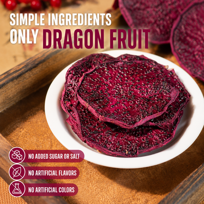 🍔Say goodbye to high-calorie guilt! 👍Satisfy Your Cravings with Our Fiber-Rich Red Dragon Fruit Slices-XA