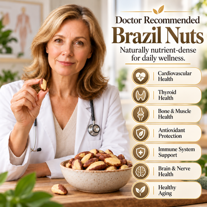 Premium Whole Brazil Nuts-Contains Heart-Healthy Unsaturated Fats-IUK