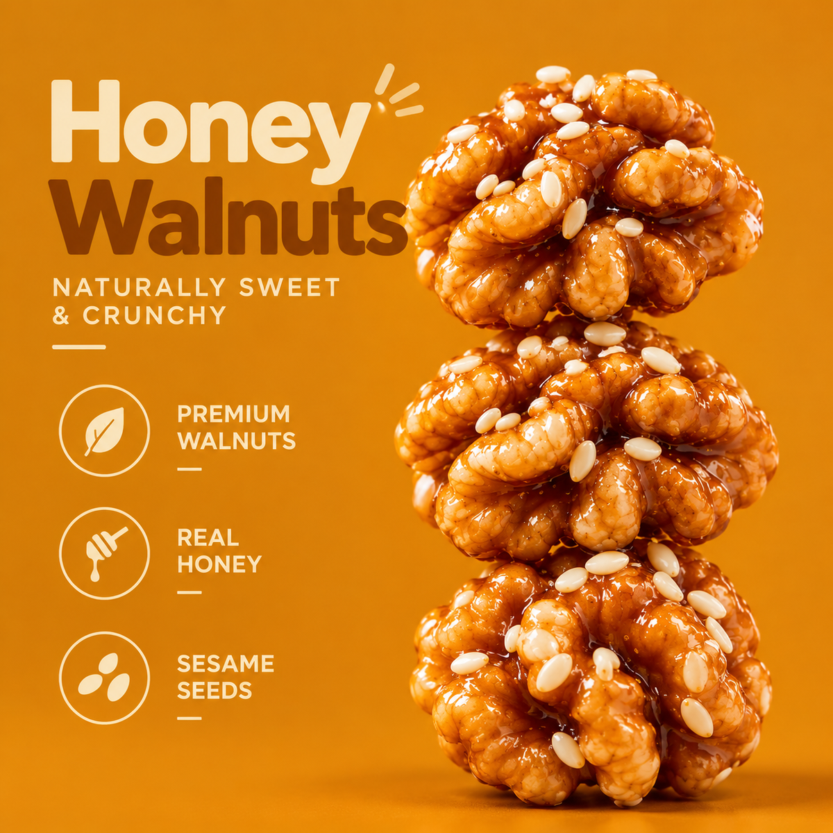 [Get 5 Delivered]Honey-Peeled Walnuts – Delicious Crunch with Real Heart Benefits-OUO