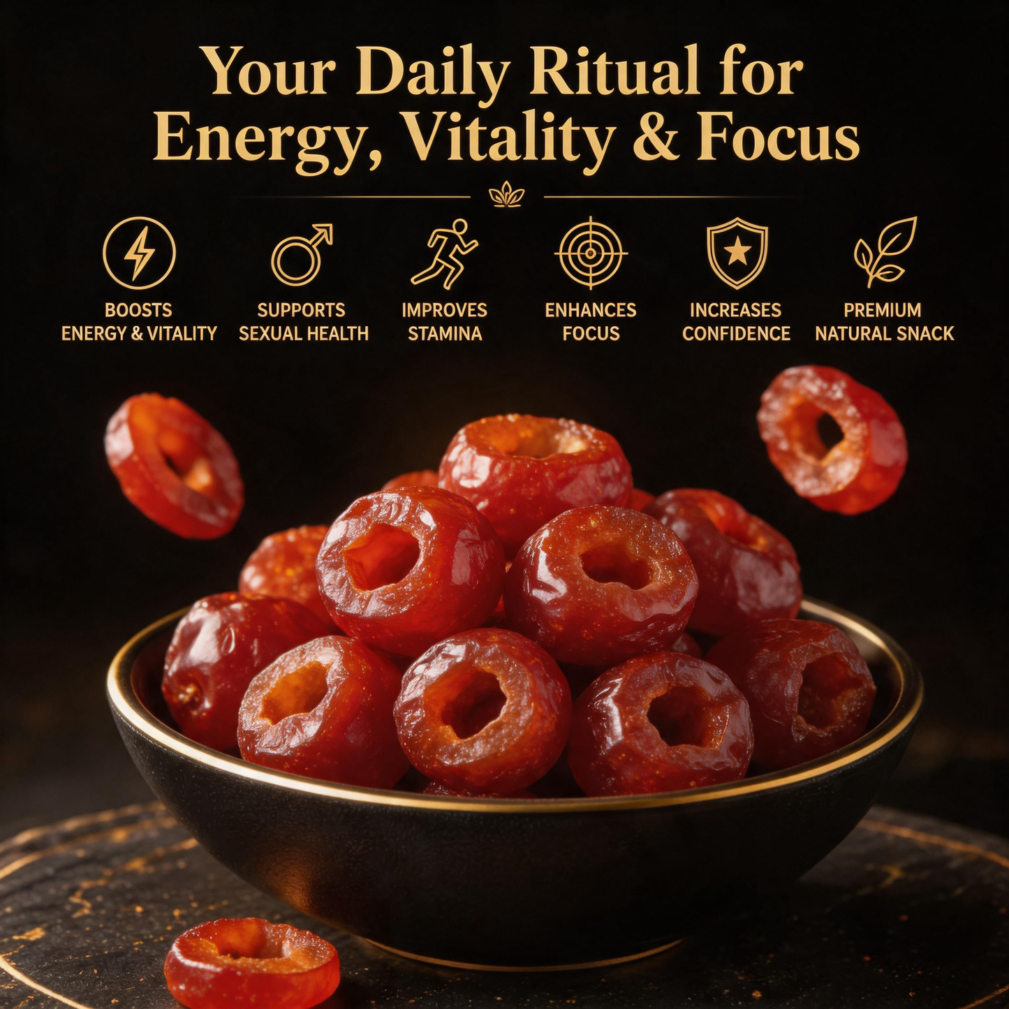 🍅🥝 Men’s Vitality Revival 🔥 Hollow dried hawthorn berries for Natural Energy, Stamina & Confidence - INT