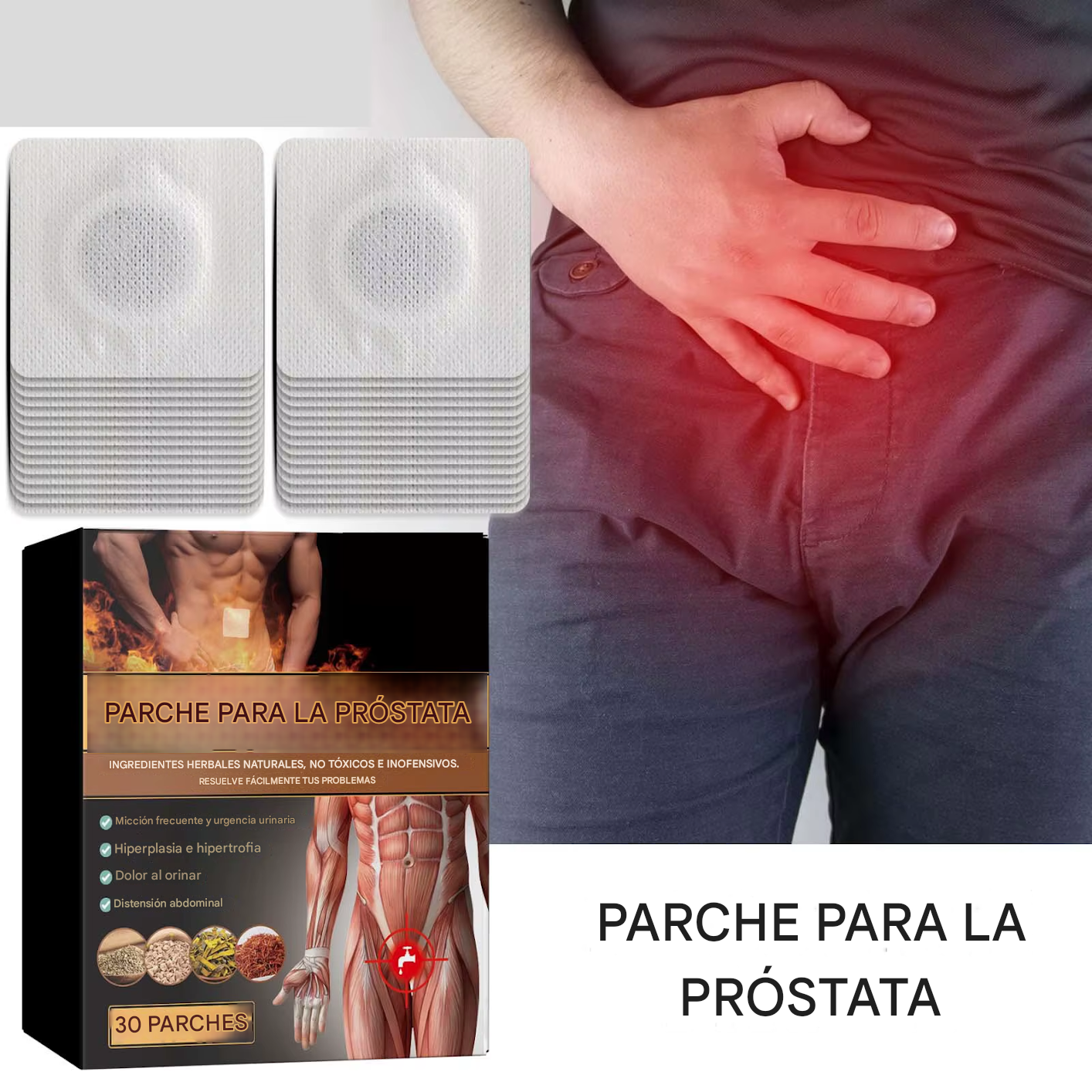 🏆 Venta Flash ⚡ ¡100K+ VENDIDOS! 🏆 Parche Prostático – Adiós al sufrimiento de la próstata... ¡Alivio que dura todo el día!-#YUN7